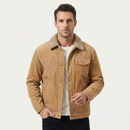 Men's Corduroy Winter Jacket Warm