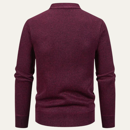 Men's Casual Knit Cardigan Button Up With Pockets