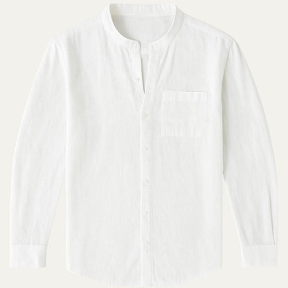 Men's Linen Long Sleeve Shirt