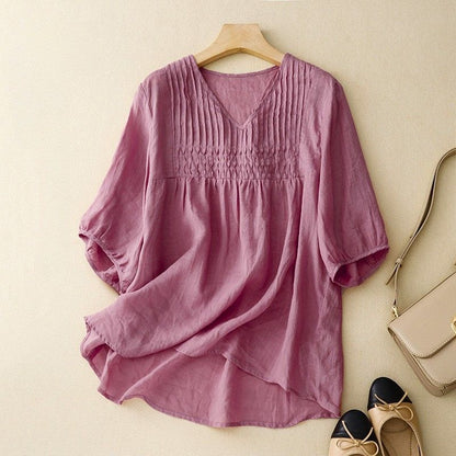 Breathable Summer Cotton Blend Top