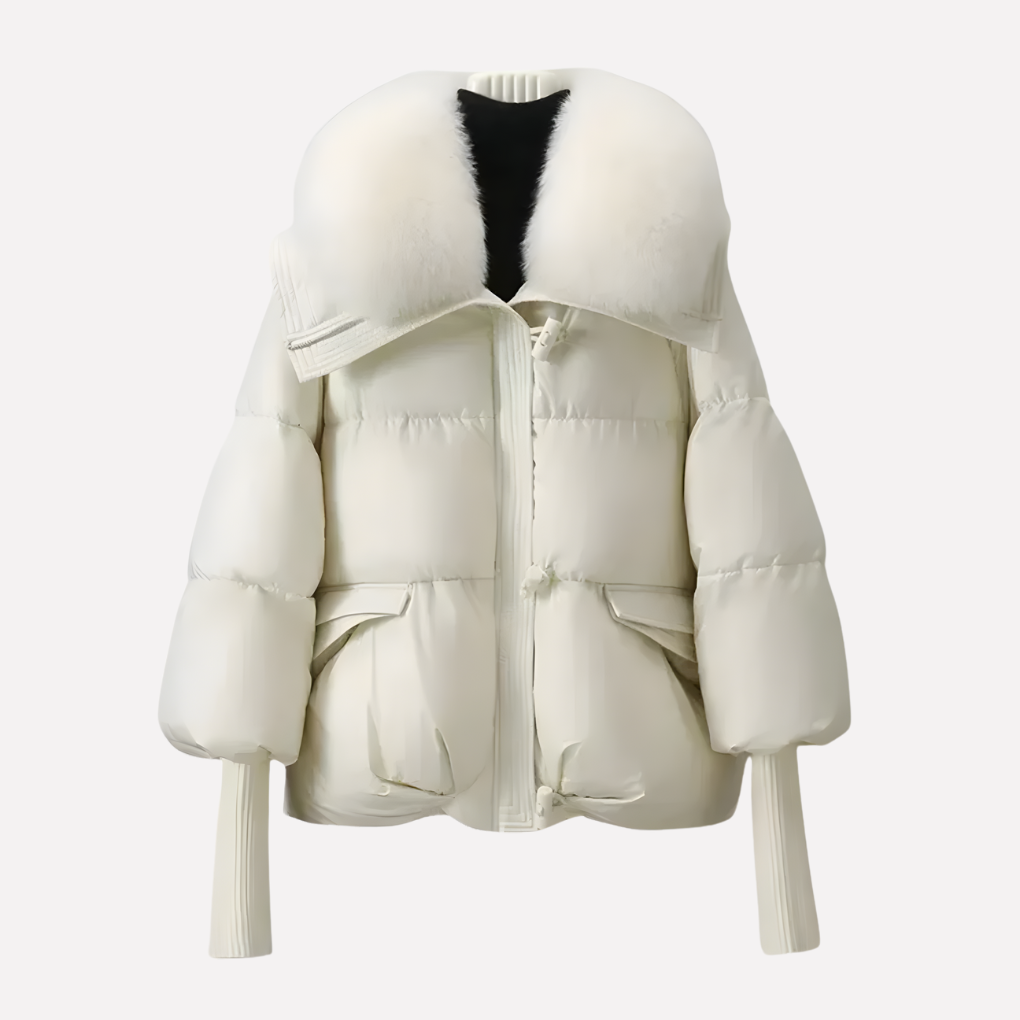 Women's Puffer Jacket Faux Fur Collar