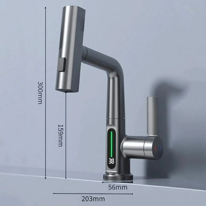 Led Kitchen Bathroom Faucet Light Flexible