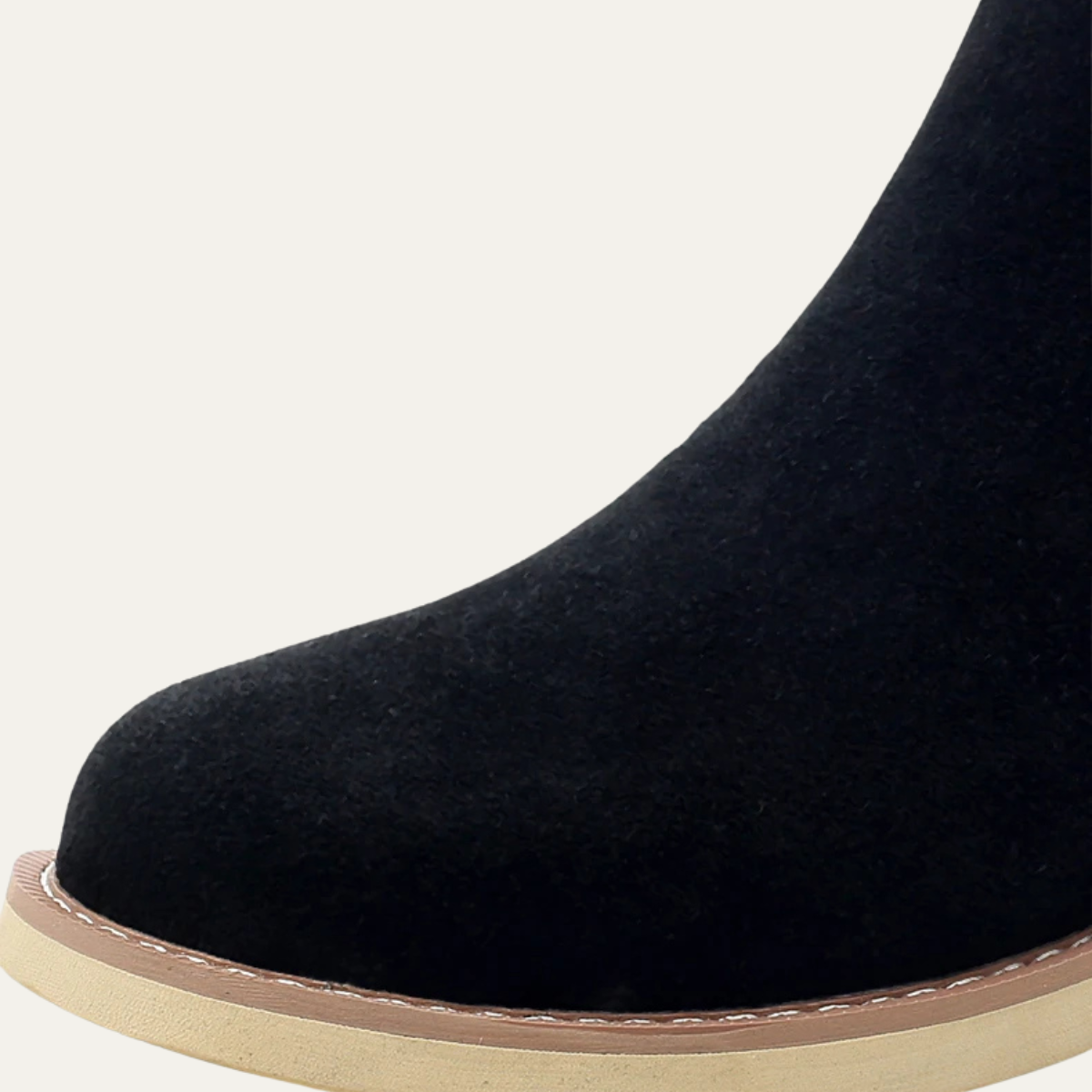 Men's Leather Suede Chelsea Boots Fur Lined