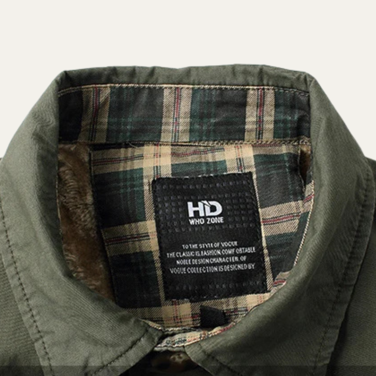 Men's Fleece Lined Jacket Warm Plaid Lining