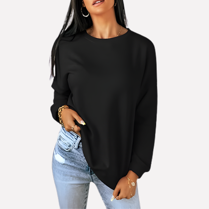 Women's Crew Neck Sweatshirt Cotton