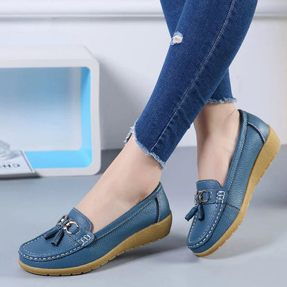 Women Leather Ballet Flats