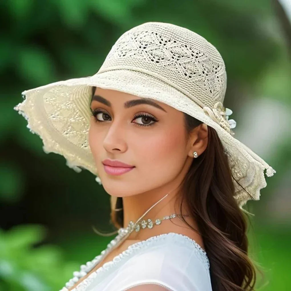 Women's Lace Sun Hat - VibreMode