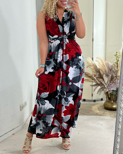 Beautiful Summer Pleated Midi Dress