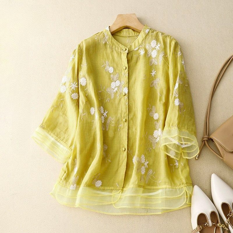 Classic Women's Linen Cotton Top