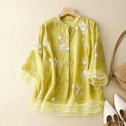 Classic Women's Linen Cotton Top