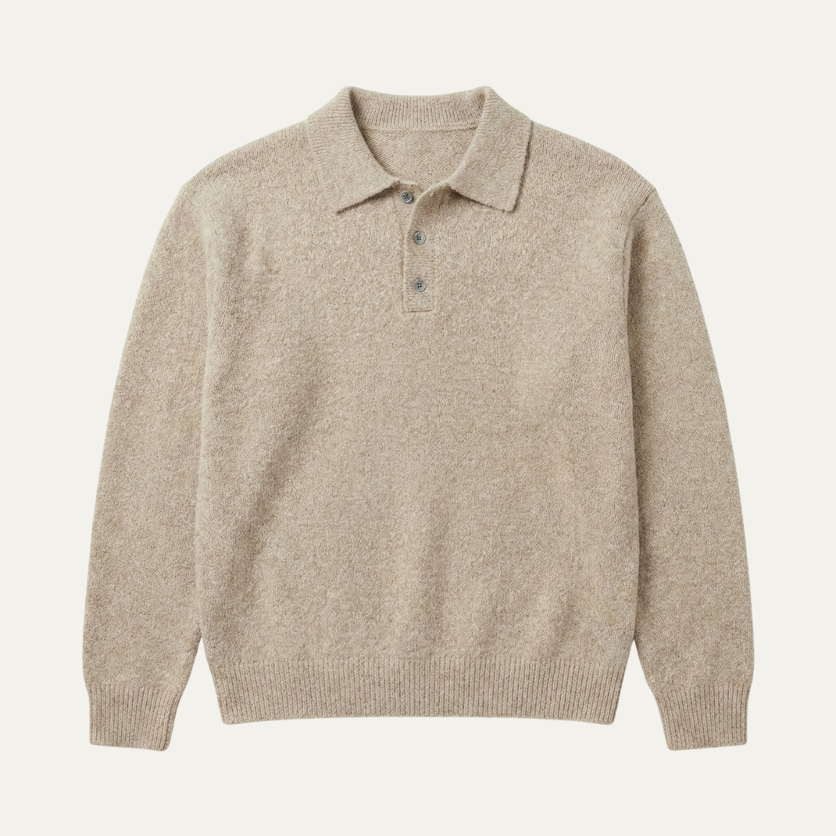 Men's Soft Knit Polo Sweater
