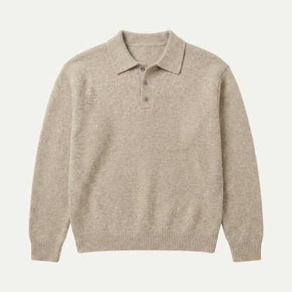 Men's Soft Knit Polo Sweater