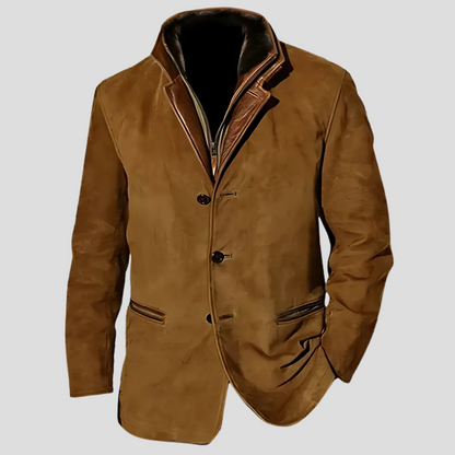 Men's Contrast Collar Jacket