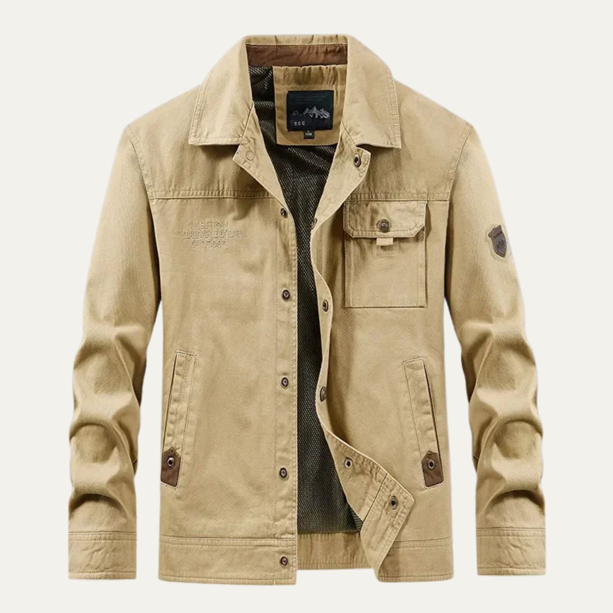 Men's Tactical Cargo Jacket Waterproof Multi-Pocket