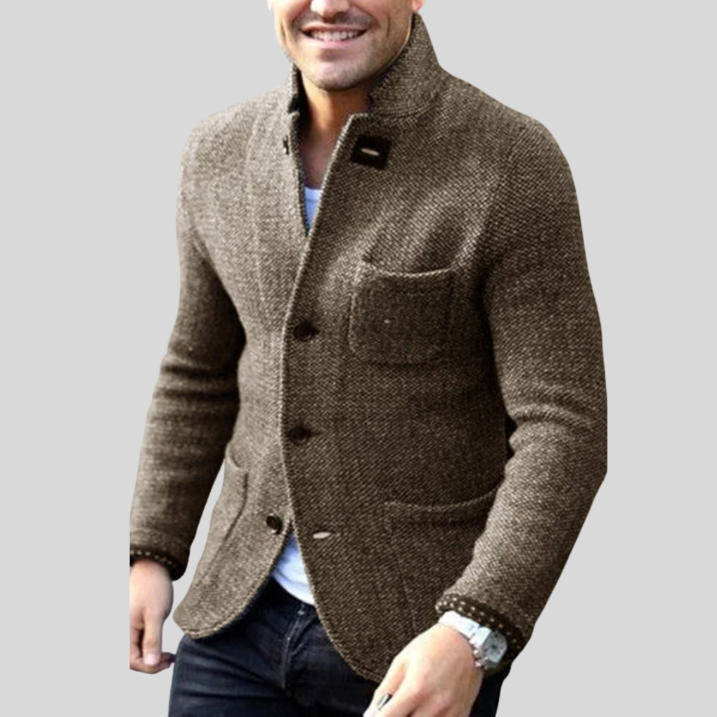 Men's Down Blazer Modern Warm Navy