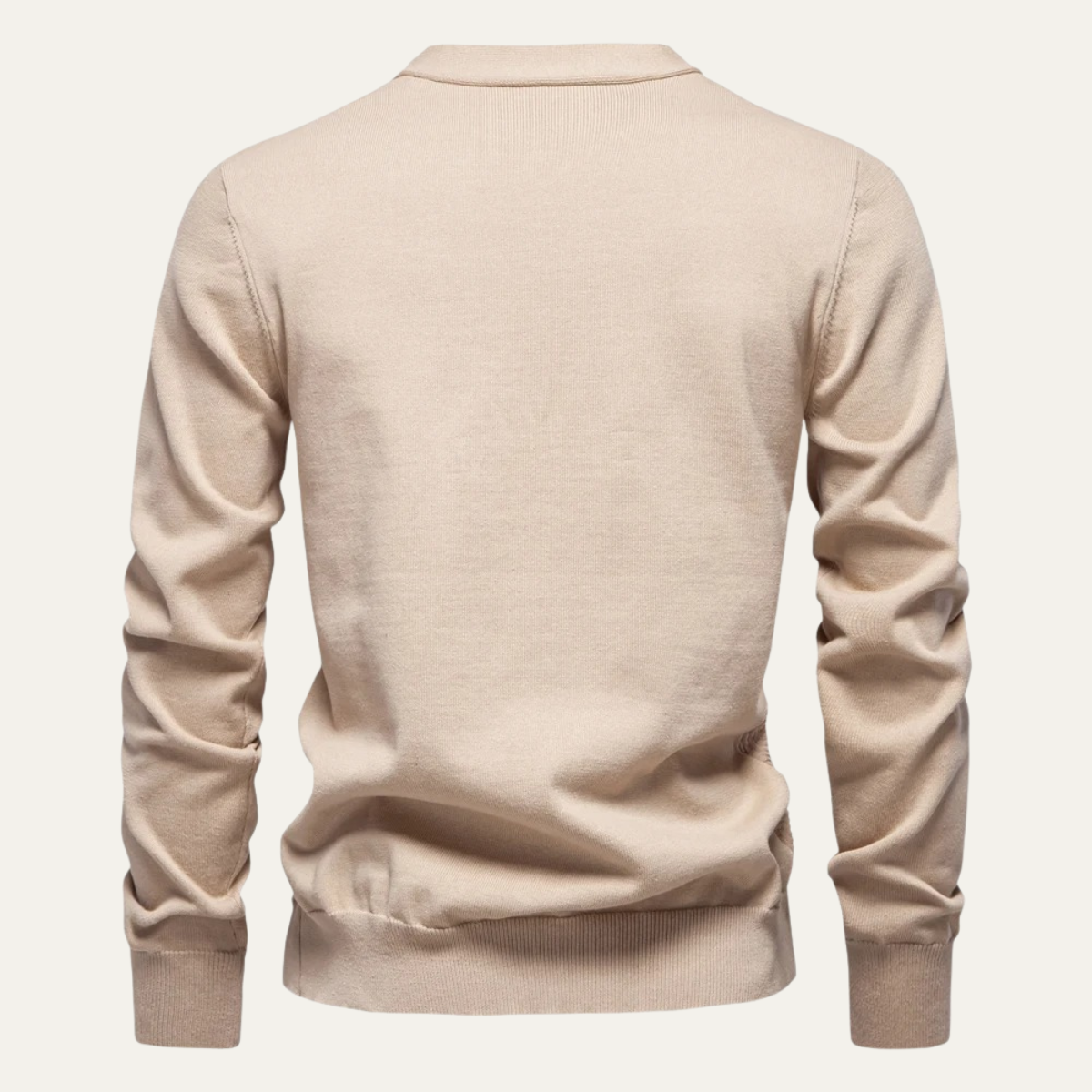 Men's Textured Knit V Neck Cardigan