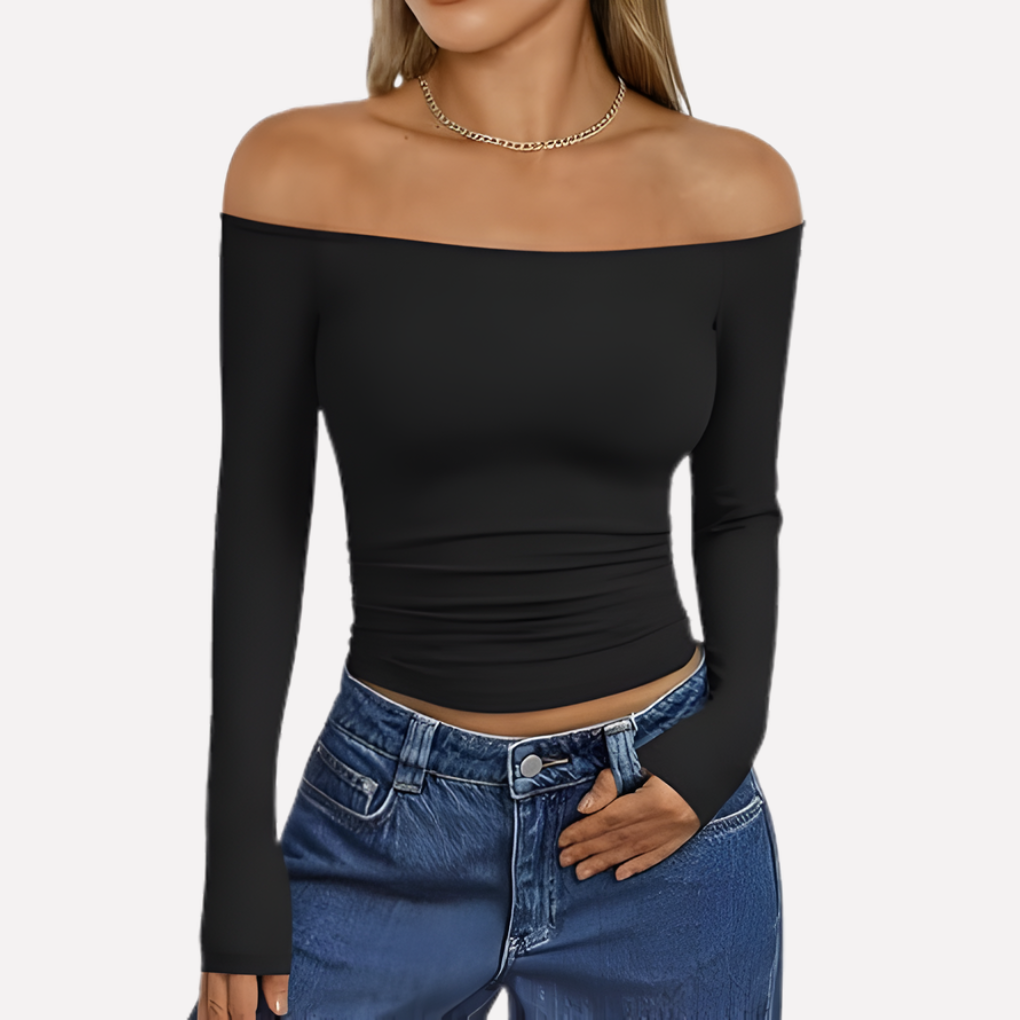 Women's Off The Shoulder Long Sleeve Blouse