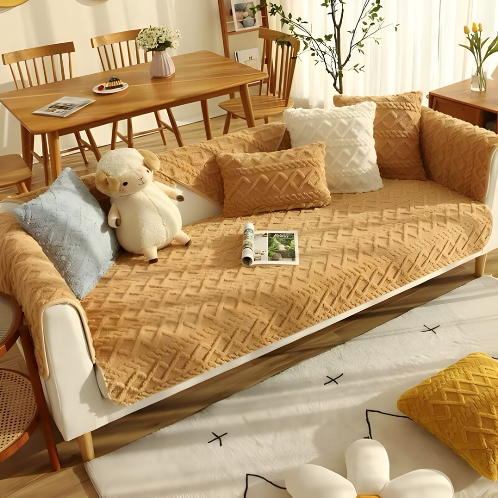Quilted Sectional Sofa Slipcover