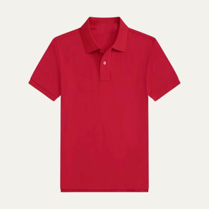 Mens Classic Polo Shirt Solid Color Trendy Fit