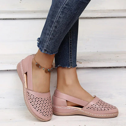 Womens Slip On Wedge Sandals