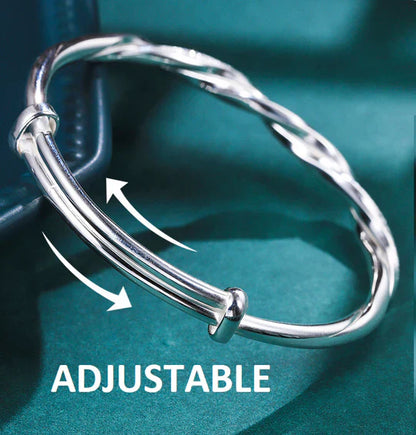 Silver Twisted Bracelet