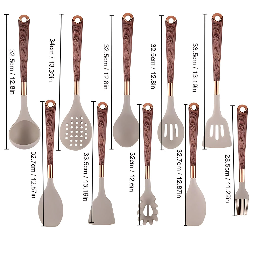 Silicone Cooking Utensil 10 Piece Set