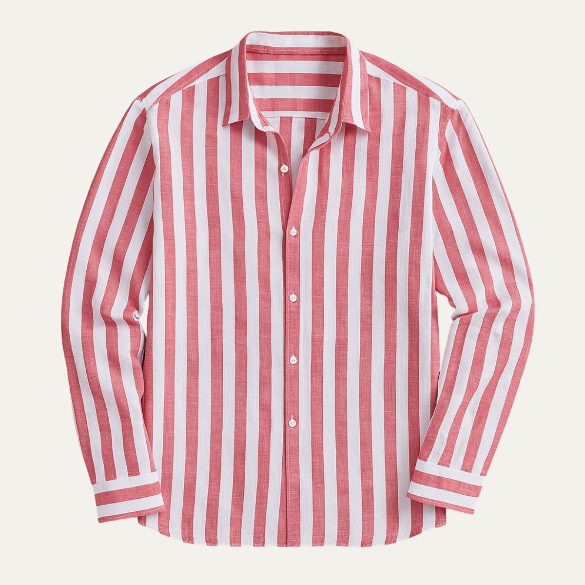 Valencia Men's Striped Linen Shirt - VibreMode