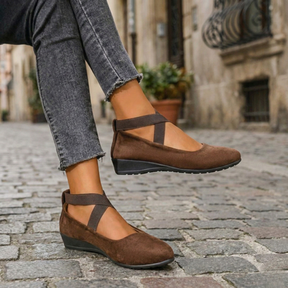 Wedge Flats Round Toe Mary Jane Women