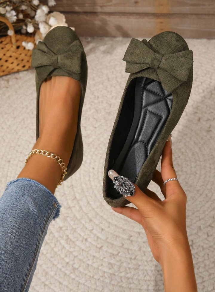 Comfortable Ladies Floral Ballet Flat Shoes