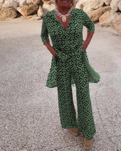Women's Printed Two-Piece Set