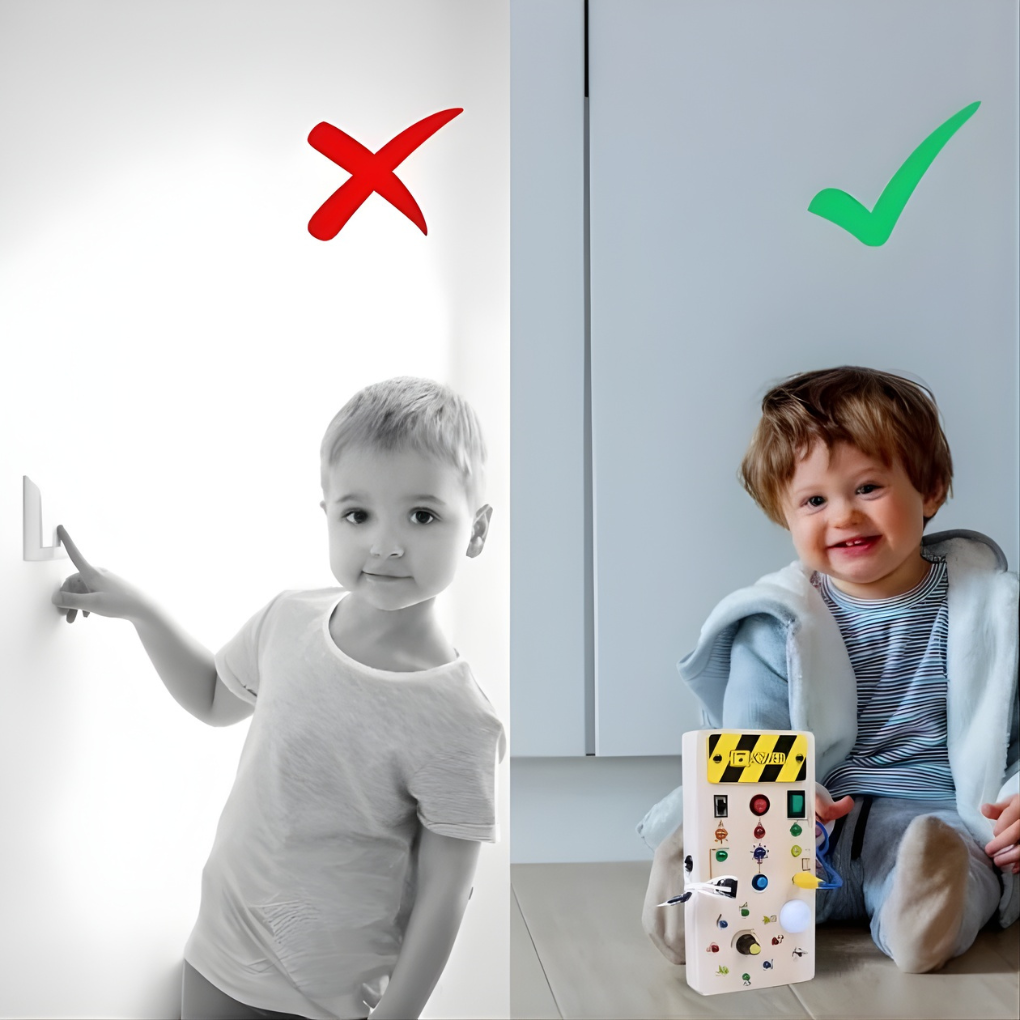 Montessori Sensory Board With Led Lights