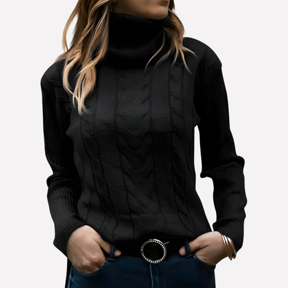 Women's Turtleneck Sweater Relaxed Fit
