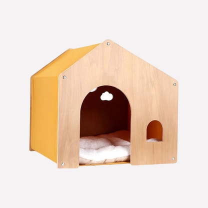 Wooden Cat Bed Cozy Retreat