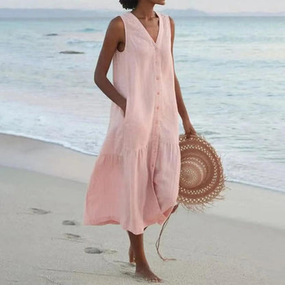Women's V-Neck Dress Elegant Everyday Wear