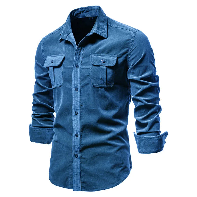 Slim Fit Corduroy Shirt