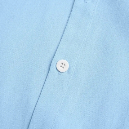 Men's Cotton Linen Shirt Breathable Relaxed Fit