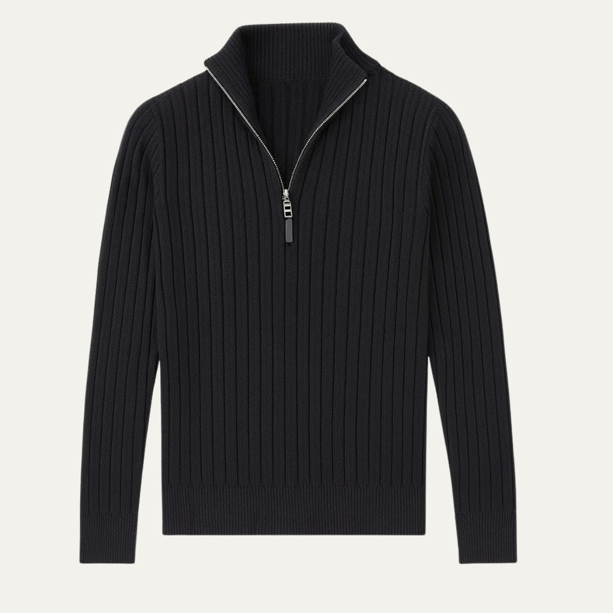 Men's Quarter Zip Sweater Old Money