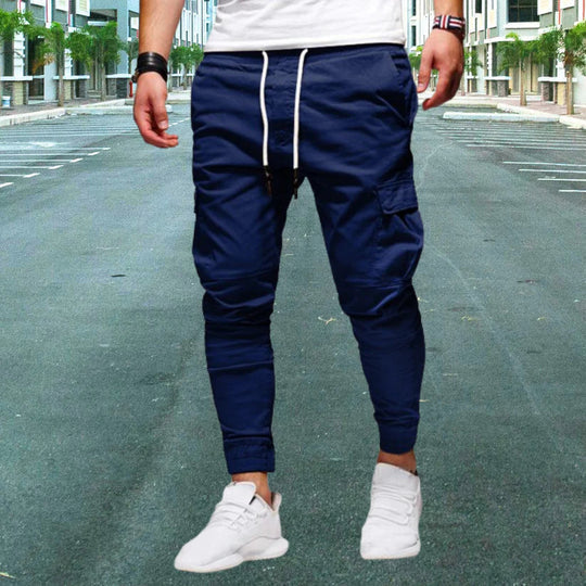 Men's Cargo Pants Flap Pockets Cotton