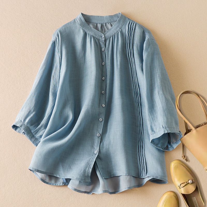 Soft Floral Relaxed Fit Blouse - VibreMode