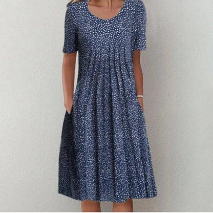 Women's Floral Casual Dress With Pockets