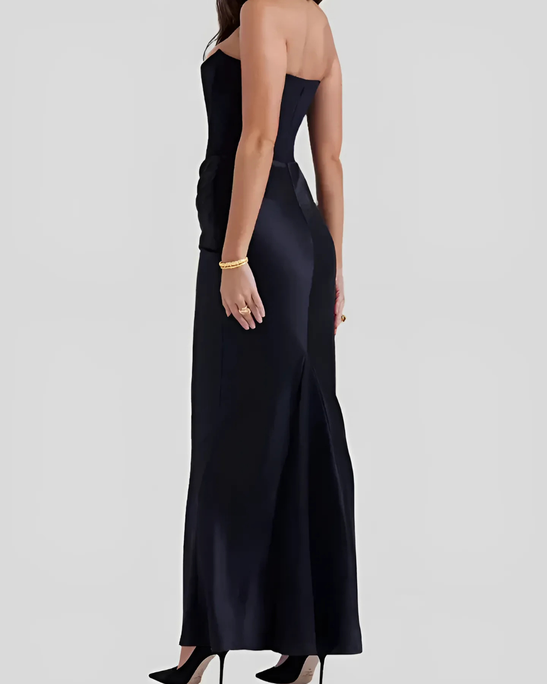 Elegant Long Sleeve Formal Maxi Dress