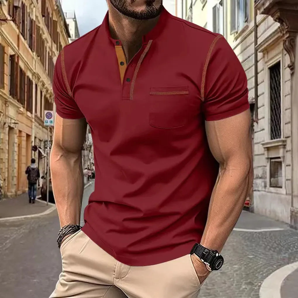 Men's Polo Shirt Cotton Elegant Style