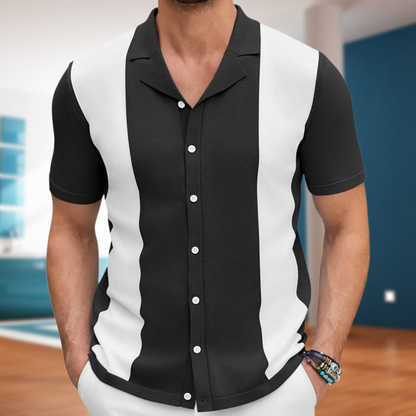 Men's Cotton Casual Button Down Shirt - VibreMode