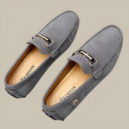 Men's Suede Slip On Moccasin Shoes