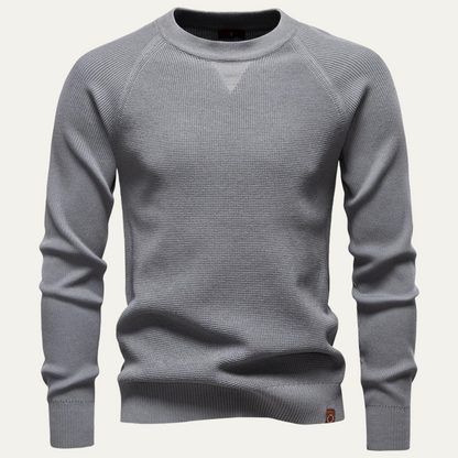Men's Slim Fit Soft Knit Sweater Red