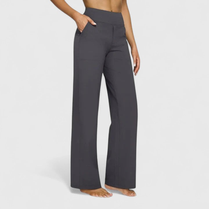 Comfortable High Waisted Wide Leg Women's Pants