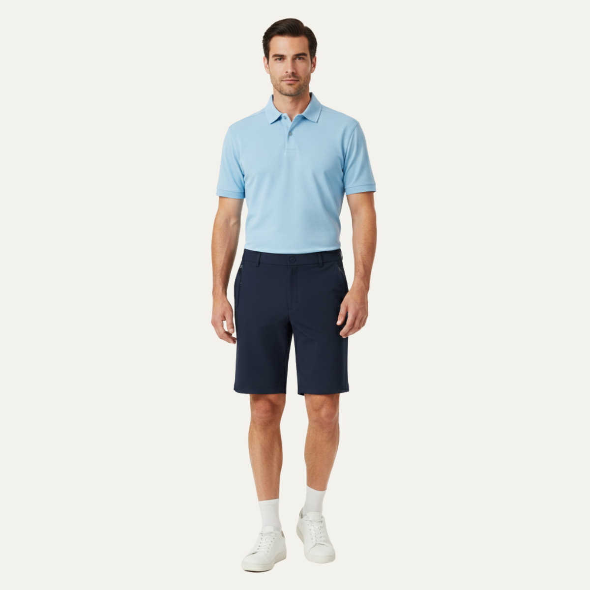 Men's Golf Shorts Zipper Pockets