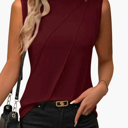 Women's Classic Long Sleeve Blouse Woven V-Neck Regular Fit