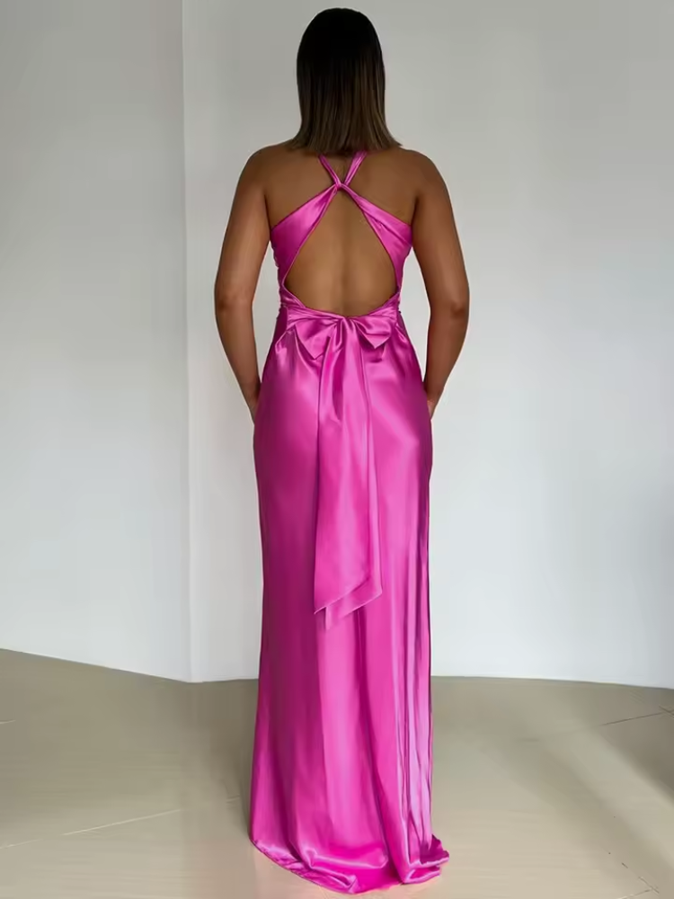 Flowy V-Neck Maxi Dress for Women