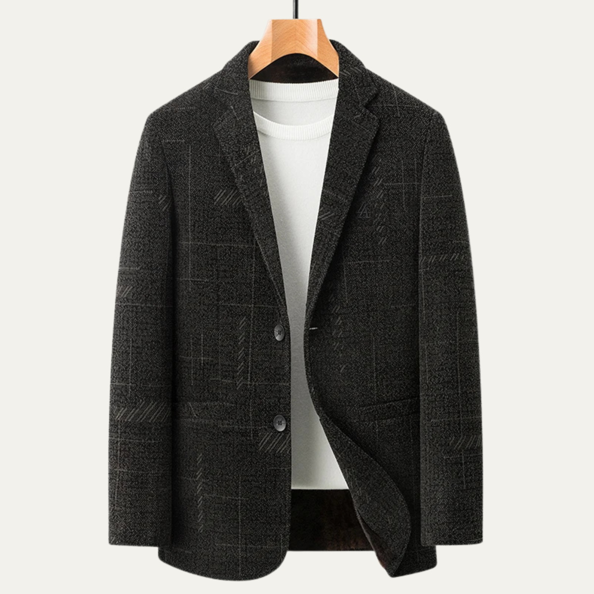 Men's Smart Blazer Warm Fur Lining